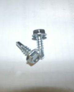 SCREW,#10-16X5/8,SELF DRILL HEX WASHER HD.ZC,5/16 DRIVE